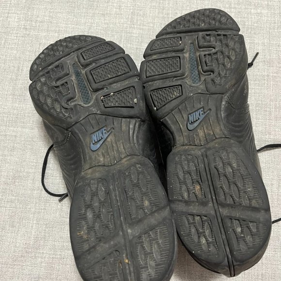 Retro Nike Air Toukol II Black / Blue Leather Trainers Size 11 - Picture 8 of 8